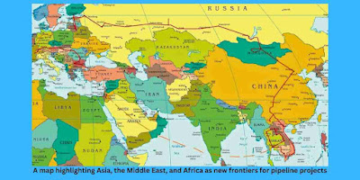Pipeline projects, Asia, Middle East, Africa, industrialization, economic growth