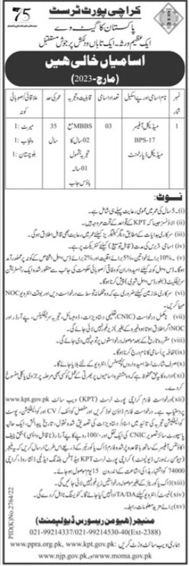 Jobs 2023 in Karachi Port Trust KPT Apply now 