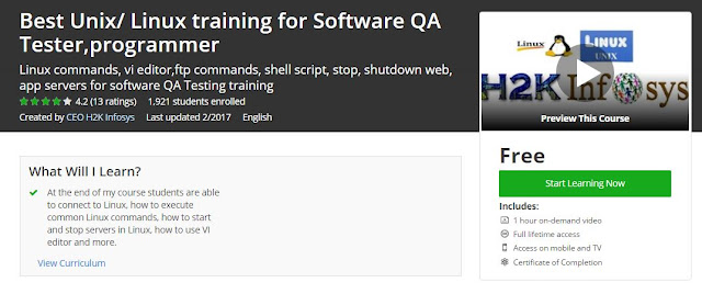 Best-Unix/-Linux-training​-for-Software-QA-Tester,programmer