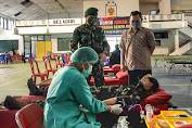    200 Prajurit Kostrad Gelar Aksi Donor Darah Untuk Korban Gempa Mamuju