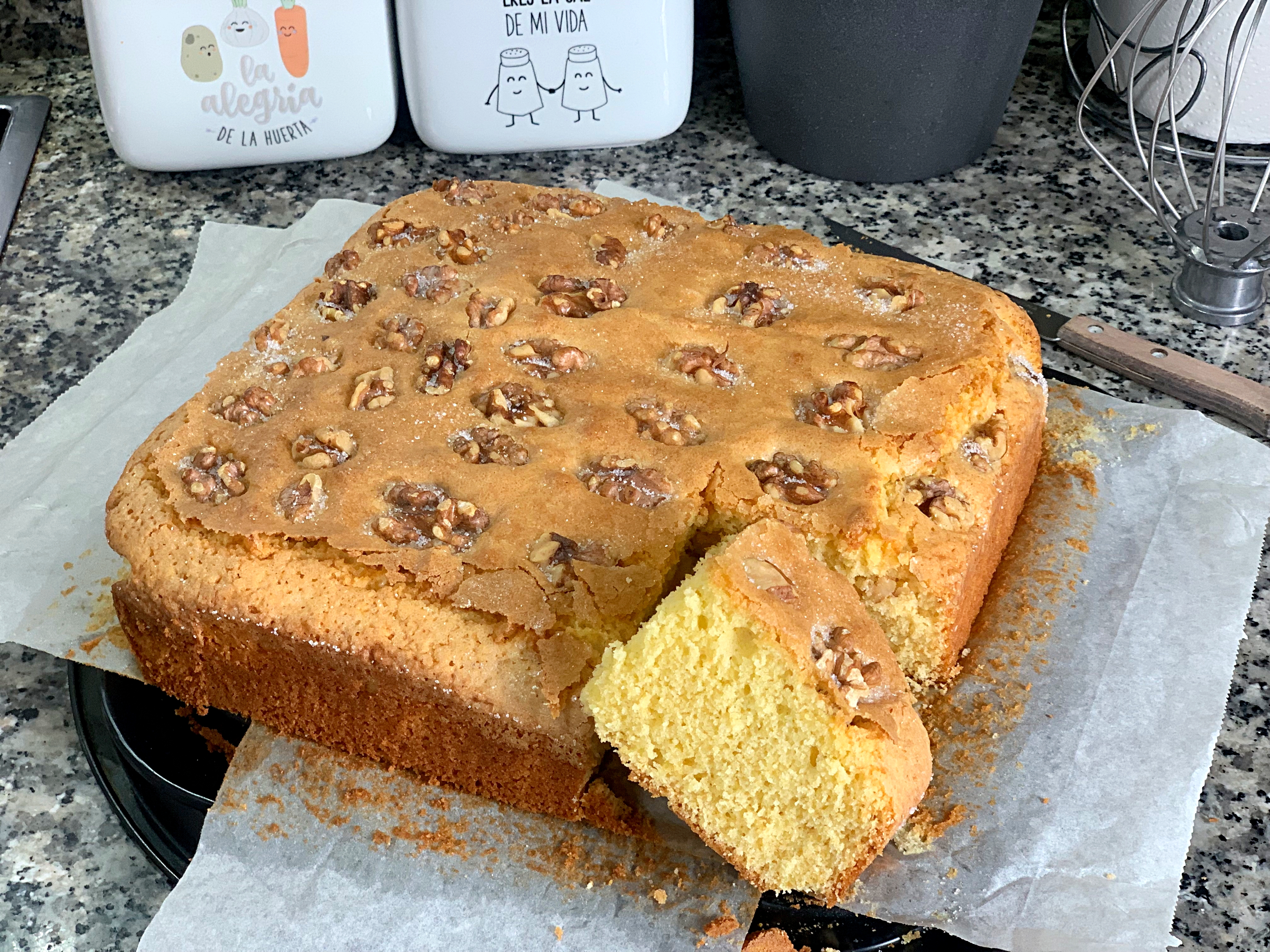 Bica gallega con nueces receta tradicional