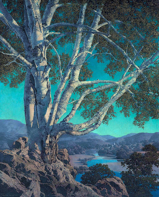 Maxfield Parrish tree