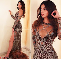 Khushi Kapoor Daughter of Sri Devi Kapoor Sizzling Spicy Transparent Gown ~  Exclusive 005.jpg
