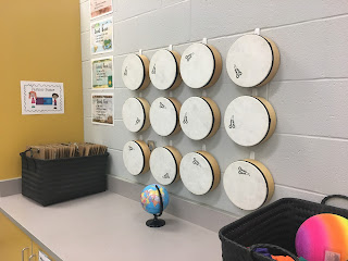 Music Classroom Reveal: Lots of great ideas for a travel-themed music room!