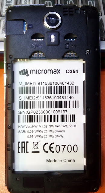 Micromax Q354 Flash File MT6580