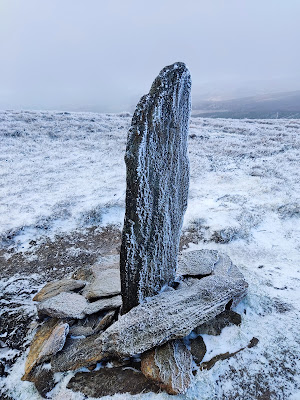 Tonelagee Cross Inscribed Pillar Stone, Wicklow Mountains