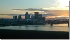Sunset over Louisville...