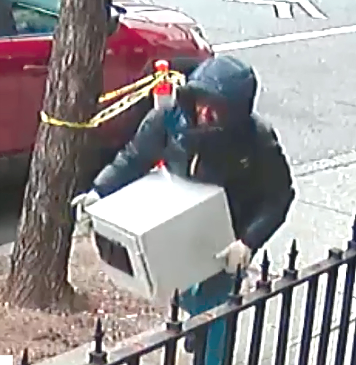 The NYPD is searching for this man in connection with the theft of a safe from a church in the Bronx. -Photo by NYPD
