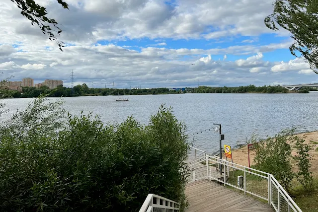 Долгопрудный, парк Новые Водники, Клязьминское водохранилище