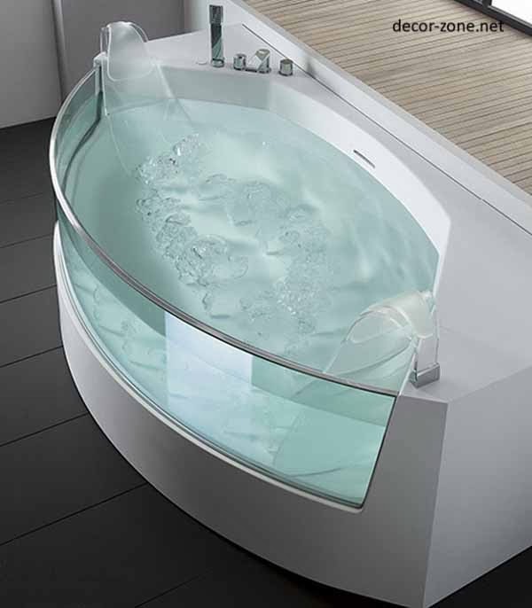 bathroom designs with glass bath, ideas, photos, tips