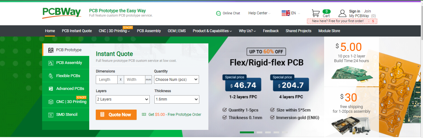 PCBWay's Unbeatable Offers on Flex and Rigid-Flex PCBs