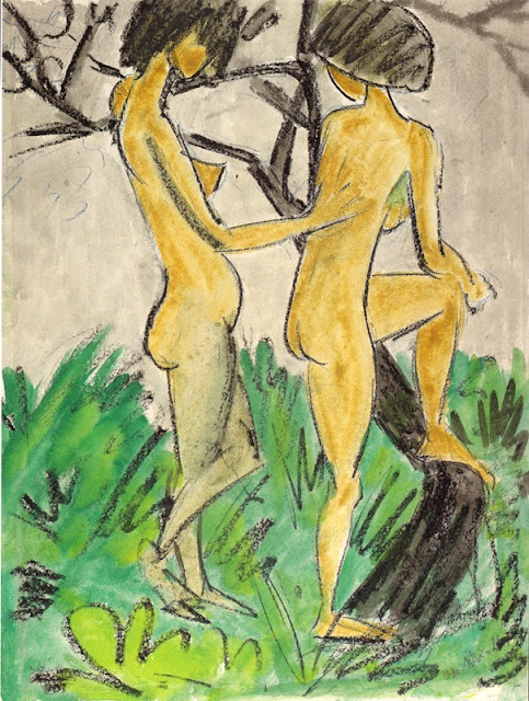 Otto Mueller, Zwei Akte im Freien, 1918-1923, Albertina, Vienne