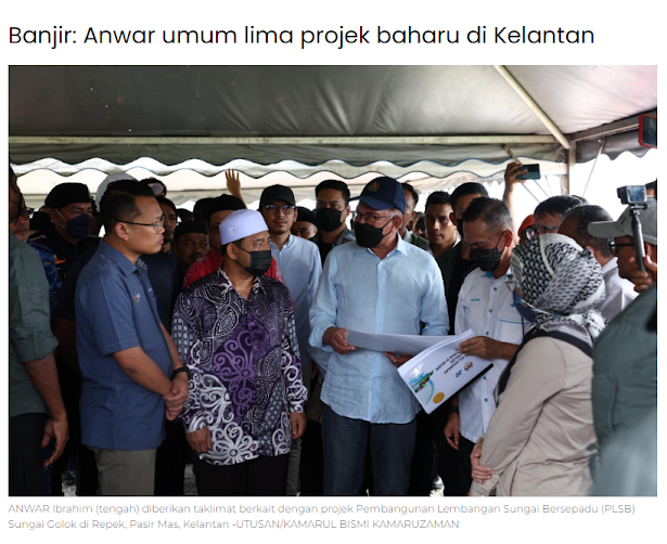 Tinjauan Banjir:Apa Yang Anwar Umum Di Kelantan?