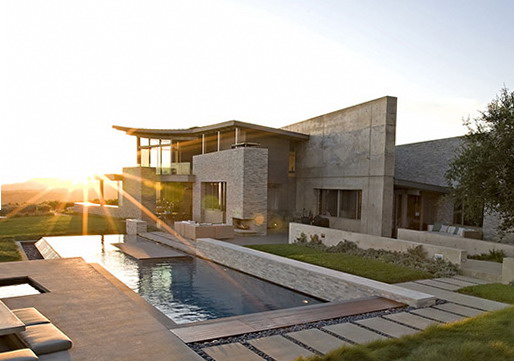 desain rumah villa minimalis modern