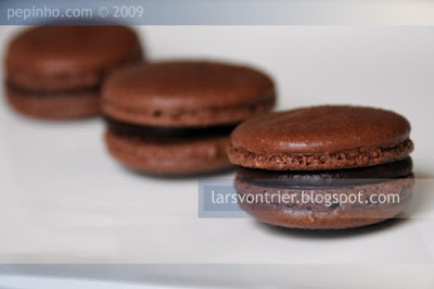 Macarons de chocolate con leche