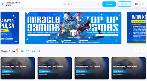 Miracle Gaming Store Sebagai Tempat Top Up Mobile Legend Terbaik