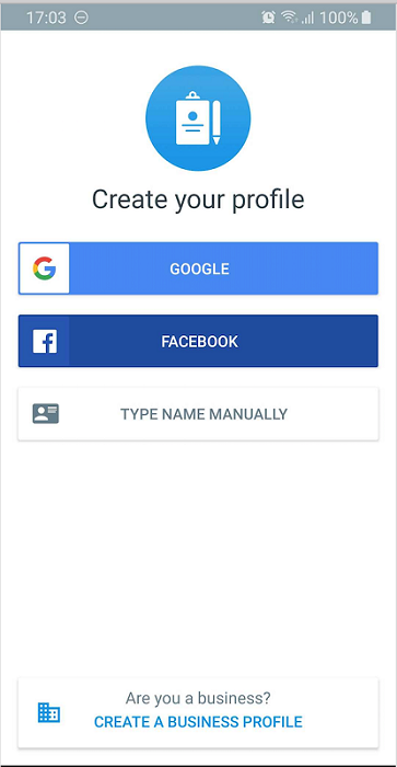 create business profile truecaller