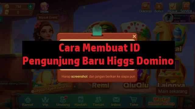 Cara Mengatasi Tidak Bisa Membuat Akun Pengunjung Higgs Domino