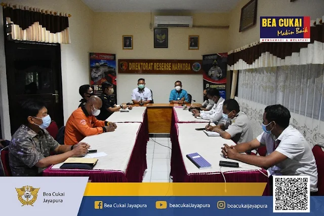 Bea Cukai Jayapura Ikuti Rakor Tentang Indikasi Peredaran Narkoba Melalui Jasa Pengiriman