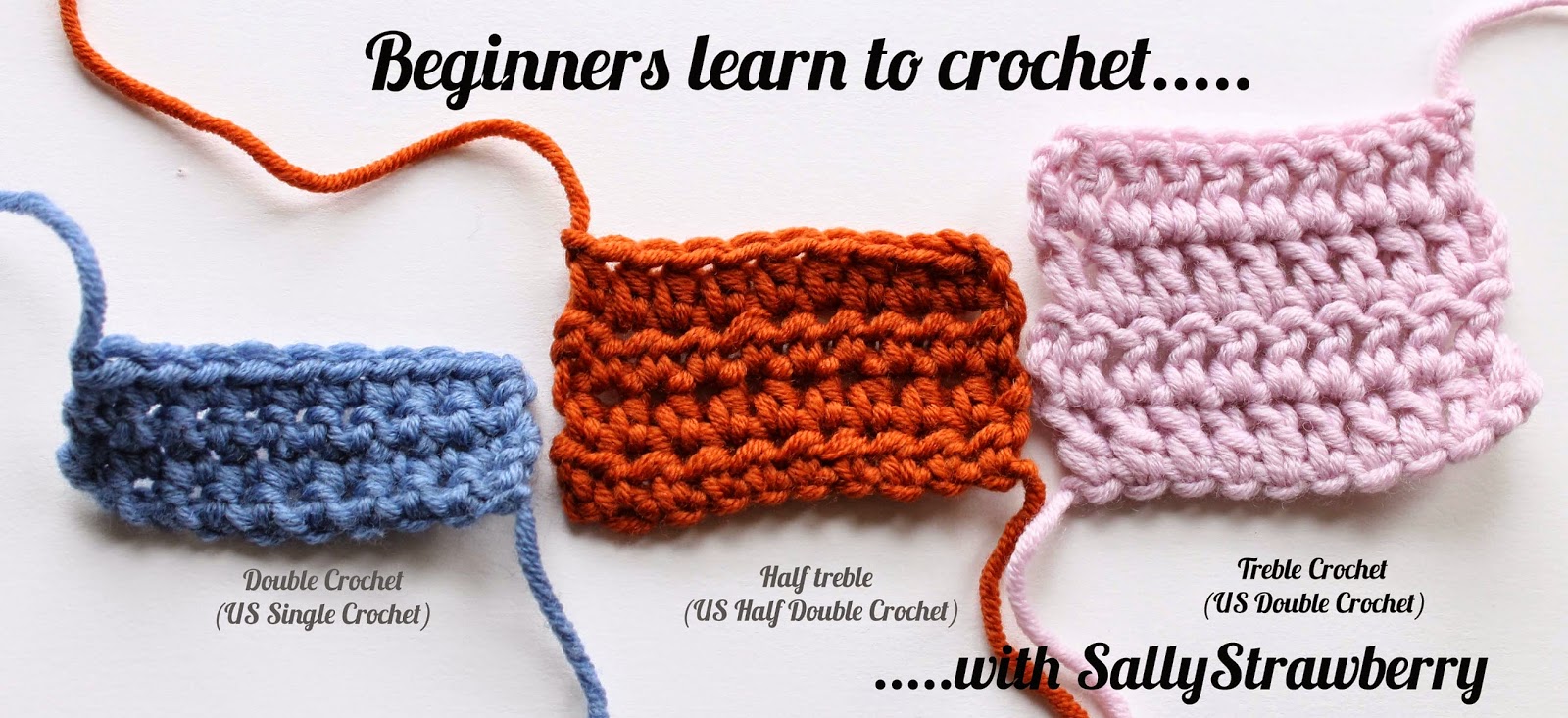 SallyStrawberry: Beginners Learn to Crochet: The Treble