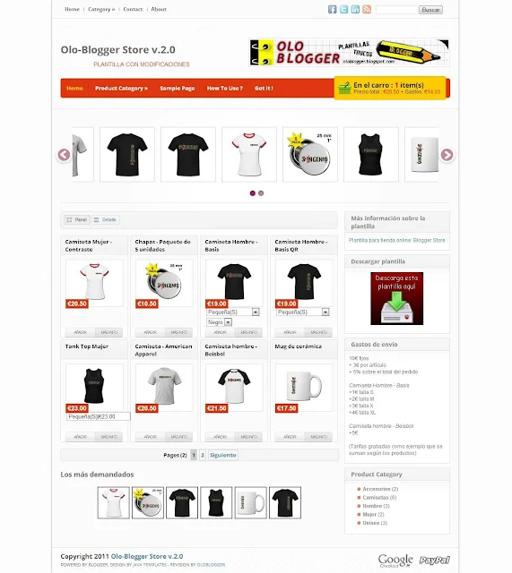 Blogger Store