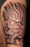Dragon Tattoo, tribal tattoo