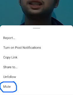 Hide any friends' post and story from your account feed without unfollowing them