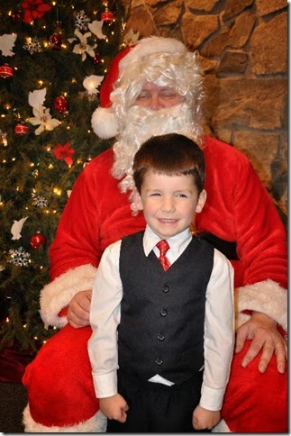 Nathan and Busy Bee Santa 2013