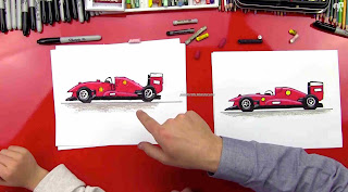 Easy Racing Car Drawings and Sketches