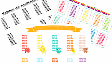 Tablas de multiplicar para imprimir