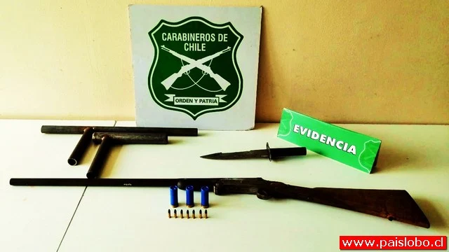  Osorno: Carabineros detiene a adolescentes descubierto con armas de fuego