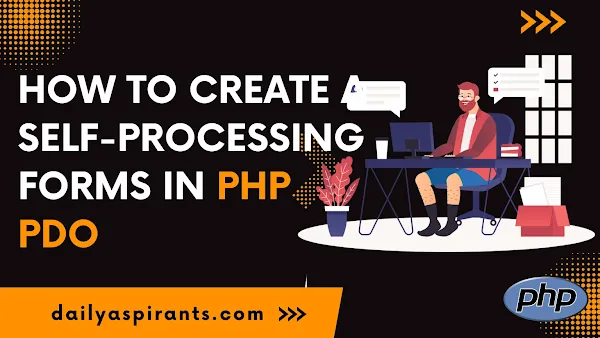 self-processing forms in PHP PDO