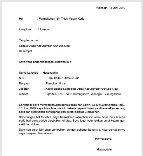 30 Contoh Surat Izin Sakit Tidak Masuk Sekolah Dan Kerja Mediasiana Com Media Pembelajaran Masakini