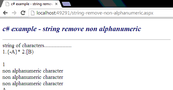 C How To Remove Non Alphanumeric Characters From A String