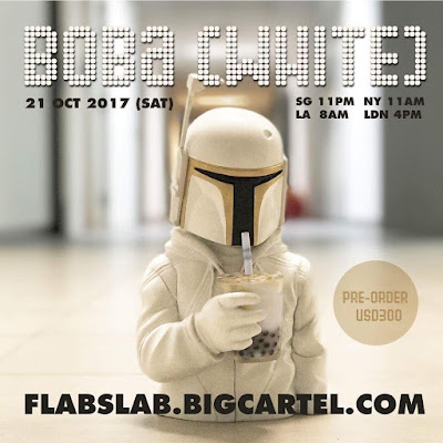 Boba Prototype White Edition Star Wars Resin Figure Bust by Luke Chueh x FLABSLAB