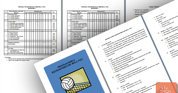 Contoh Program Kerja Ekstrakulikuler Olahraga Bola Volly 