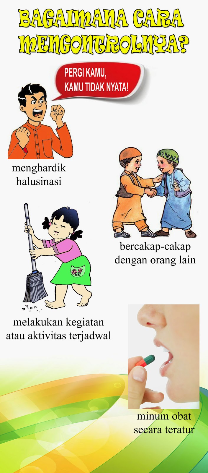 CONTOH LEAFLET KEPERAWATAN JIWA — HALUSINASI  Asuhan 