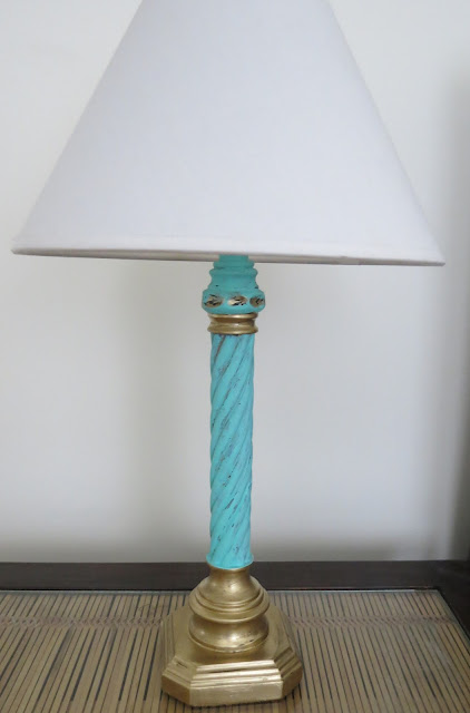 how to paint a lamp easy decorating project