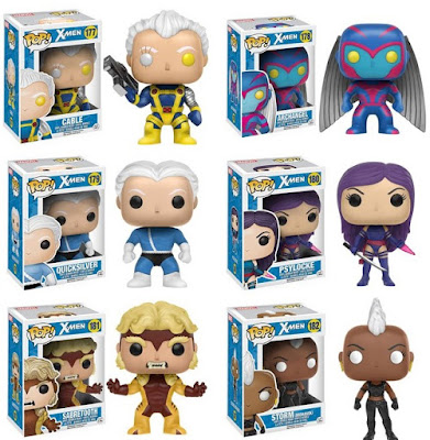 X-Men Classic ‘90s Era Pop! Marvel Series 2 Vinyl Figures by Funko - Cable, Archangel, Psylocke, Sabretooth, Quicksilver & Mohawk Storm