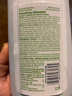 Certified Organic Neem Oil Label