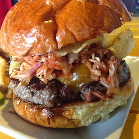 The Bite and Booze Burger from Barcadia Baton Rouge