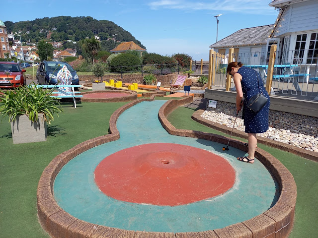 Crazy Golf at the Jubilee Gardens Café in Minehead