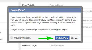 كيفية حذف صفحة فيس بوك Delete Facebook Page