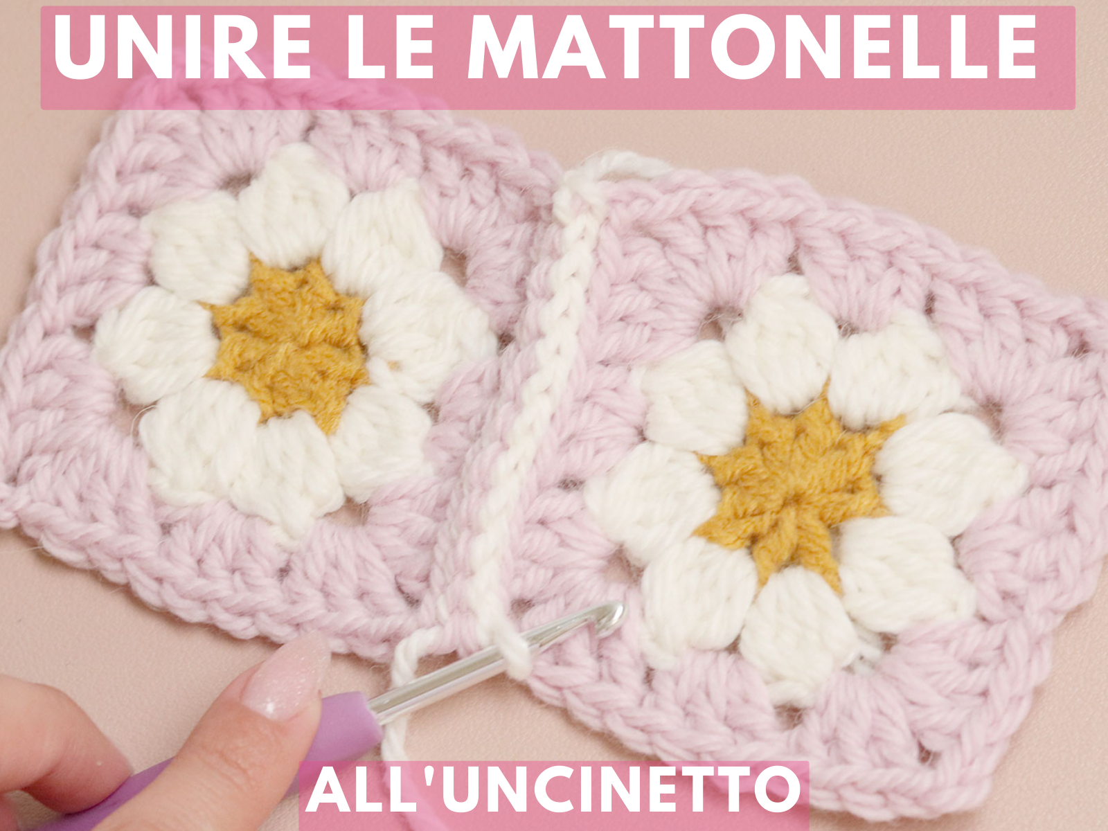 Come collegare le mattonelle uncinetto granny square insieme