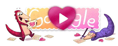 Google Doodles, Google Doodles game, free online game, online game, Pangolin Game, Valentine's Day, happy Valentine's Day,