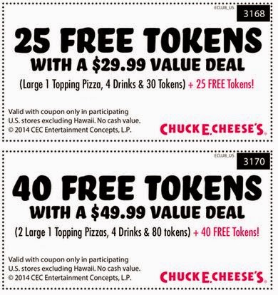 chuck e cheese coupons 2018