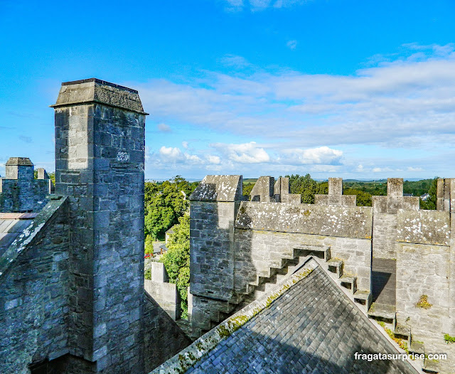 Muralhas do Castelo de Bunratty em Limerick na Irlanda