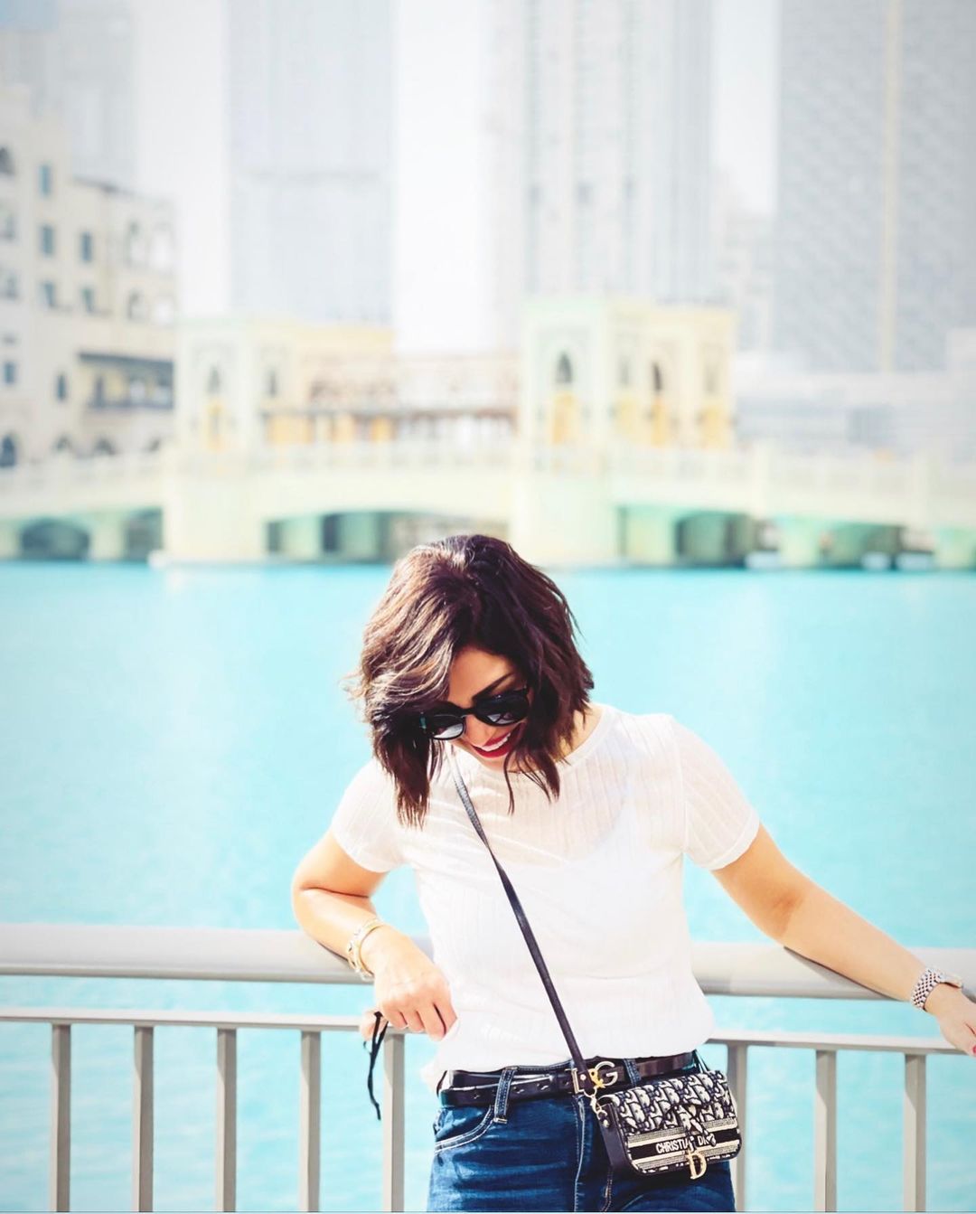 In hot clothes, Menna Fadali catches the eye in Dubai