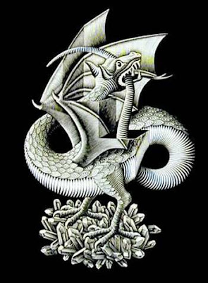 Scary Dragon Optical Illusion