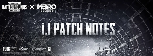 PUBG Mobile Update 1.1 Patch Notes: Metro theme, Royal Pass S16 and more